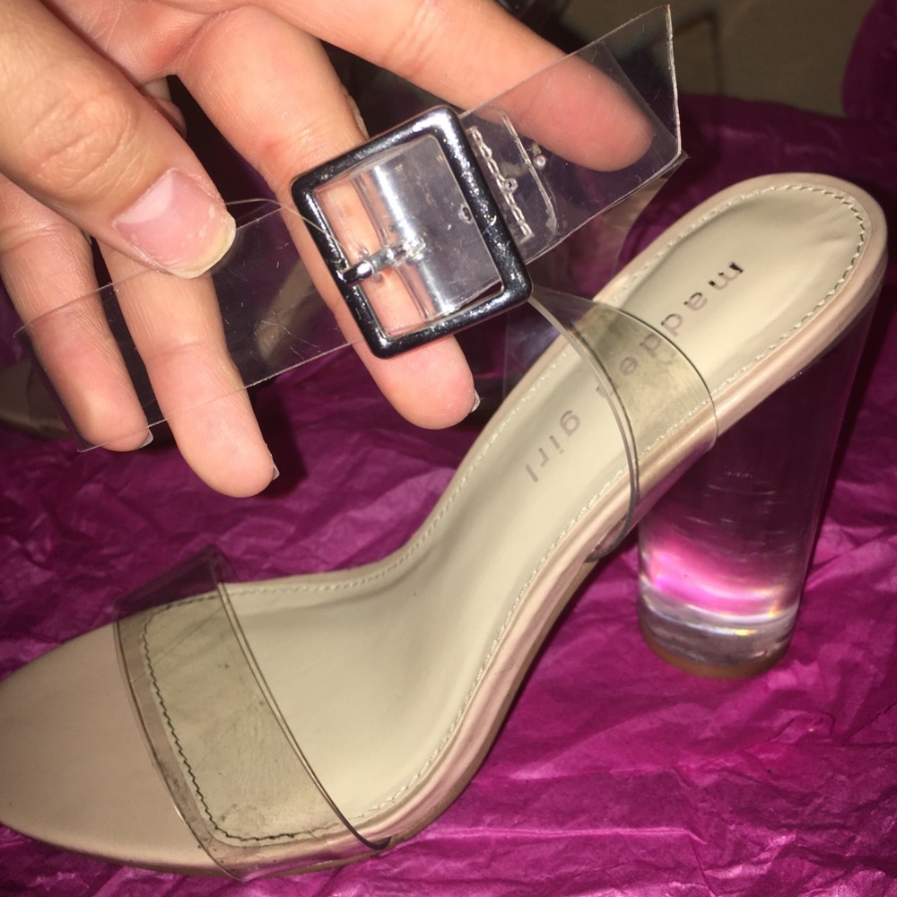 Cristal Clear Strap High Heels W/BOX